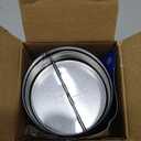 [Upgraded] Hon&Guan 6 Inch Backdraft Damper Draft Blocker, One-Way Airflow Duct Damper 6 Inch Ducting Insert Backflow Preventer Inline Fan Vent Deflector-Black