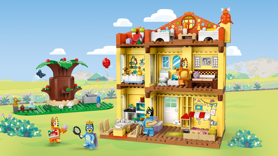 Lego Bluey: Bluey’s Family House - Toddler Toy for 4 Year Old Boys and Girls - House Playset Includes Bluey and 5 Popular Characters - Great Birthday Gift Idea for Preschoolers