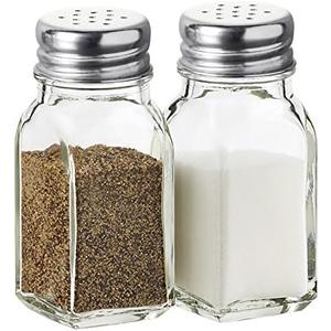 Salt and Pepper Shakers Set Clear Glass, Kitchen Gadgets Cooking Table