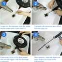 FLSEPAMB Drain Auger 25 Ft Plumbing Snake Snake Drain Clog Remove Tool Professional Sink Snake for Bathtub Drain, Kitchen Sink, Comes with Gloves and 25 Inch Snake Hair Clog Remover