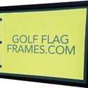 Compact Black Golf Flag Frame, Moulding blk-007, NEW Fairway Green and Black Mats (holds up to 14x20 Golf Flags; flag Not Incl) UPDATED JULY 2025