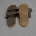 Mens Sandals Adjustable Buckle Straps with Arch Support Lightweight Comfort Beach Sandals Soft Cushion Footbed Summer Slippers Open Toe Slides for Indoor and Outdoor (6, Khaki)