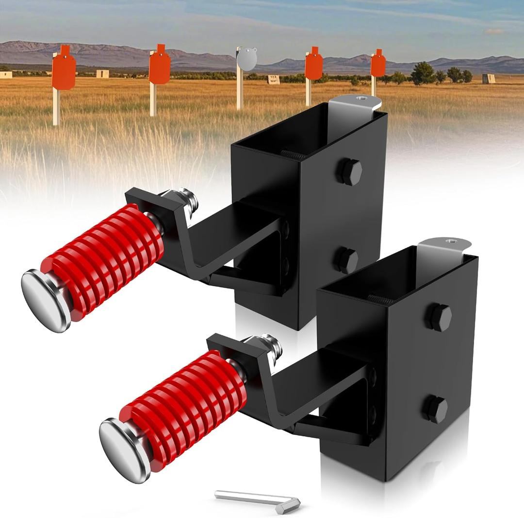 2x4 Steel Target Hanger - Ar500 Steel 2x4 Target Stand Brackets, Steel Plate Target Hanger,Ar500 Steel Plate Shooting Bracket,Target Hangers for Shooting Steel Targets