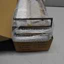 Forbena White Floating Shelves for Bathroom Organizer Over Toilet, Bathroom Shelves Wall Mounted with Towel Rack, Corner Wall Shelf for Bedroom Decor Kitchen Storage (White-Dark Grey, Set of 2)