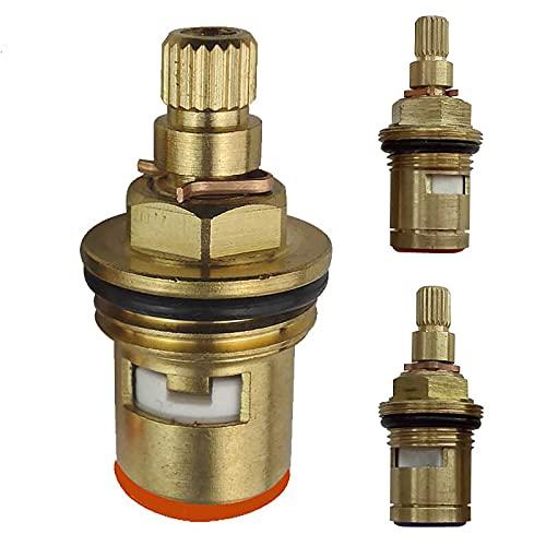 1PCS Replacement Brass Ceramic Stem Disc Cartridge Faucet Valve for Bathroom Kitchen Tap,B