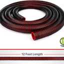 Shop-Vac Premium Universal Hose Plastic 12'X 1-7/8", Vacuum Hose Compatible with Rigid, Dewalt, Husky, Craftsman, Bauer, Masterforce Vacuum Cleaners