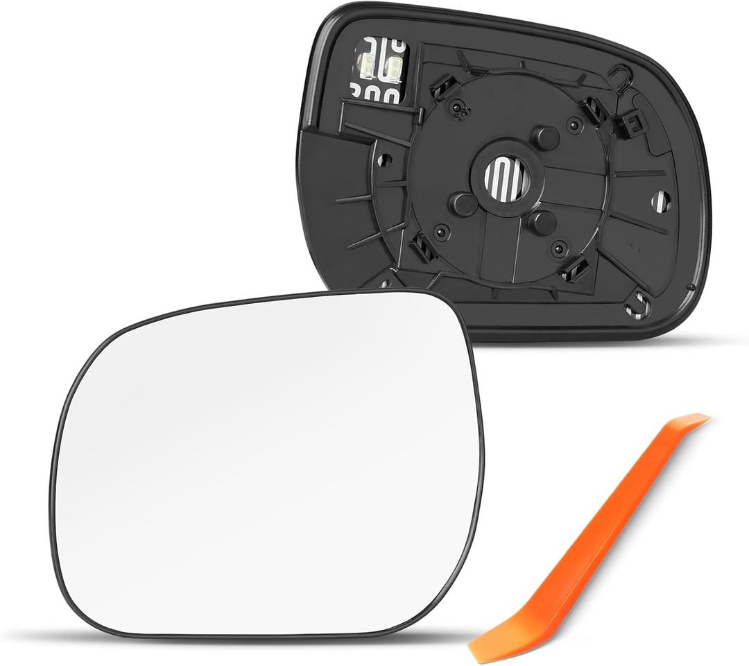 Compatible with Toyota Rav4 Driver Side Mirror 2006 2007 2008 2009 2010 2011 - Left Side Mirrors Replacement Glass with Backing Plate, Power Heated