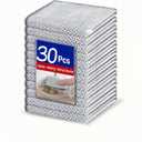 30pcs Non-Scratch Steel Wire Dishcloths, Reusable Multipurpose Wire Dishwashing Rags, Heavy Duty Stainless Steel Scrubber Cloths for Kitchen Cleaning, Dishes, Sinks, Non-Stick Pans and Cookware