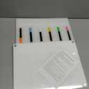 DIYMAG Magnetic Calendar for Refrigerator 4 PCS Dry Erase Whiteboard 15.2"x11.2" Magnet Fridge Wall Planners Planning Acrylic Clear Chalkboard Apartment Decor Meal Planner with 6 Colors Markers
