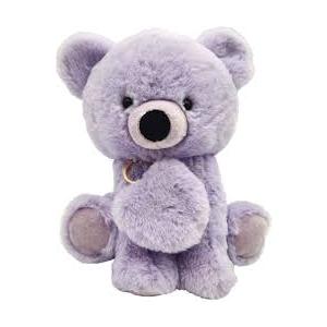 Holiday Home 10-Inch Plush Bear with Keychain - Purple