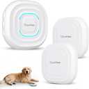 ChunHee Dog Door Bell for Potty Training Smart Wireless Dog Bell to Go Outside, 500Feet with IP55 Waterproof, 32 Melodies & 5 Volume Levels(1 Receiver + 2 Buttons)