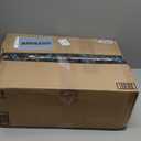 Black Boho Washable Round Rug 8ft - Large Area Rug for Living Room, Bedroom, Dining Room, Low Pile Non Slip, Dark Farmhouse Carpet, Moody Retro 8x8 Circular Indoor Décor