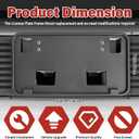 License Plate Bracket Accessories for Ford Ranger 2008 2009 2010 2011, Front Bumper License Plate Holder Replacement Frame Black Mount