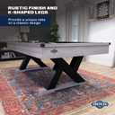 American Legend Billiard Table with Rustic Wood Finish