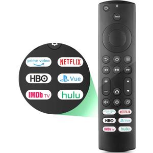 Replacement for Insignia/Toshiba/Pioneer Fire TV Remote, Universal Compatible for AMZ Fire Smart TV Remote (Not for Stick and Cube) with 6 Hot Keys