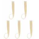 5pcs Bleach Blonde Clip in Hair Extensions 100% Human Hair 18 Inch Colored Party Highlights Clip in Extensions for Women Kids Girls