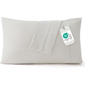 Bedsure King Size Pillow Cases Set of 2 - Brushed Microfiber Pillowcases 2 Pack, Super Soft Pillow Case Cover with Envelope Closure, Wrinkle, Fade and Stain Resistant, Linen, 20x36 Inches