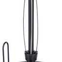 SetSail Paper Towel Holder Countertop, One-Handed Tear Paper Towel Roll Holder Stand with Weighted Base Suction Cups for Kitchen Bathroom, Black