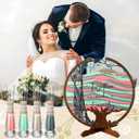 Anglechic Wedding Unity Sand Blended Family Sand Ceremony Kit Set Rustic Wedding Unity Ceremony Decorations for Bridal Shower Party Reception