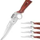 Tactical Folding Pocket Knife, 4-Pack, AK47 Style, EDC Tool for Camping, Hunting, Survival, Outdoor Activities(4)