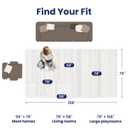 Huloo Sleep Baby Play Mat for Floor - 79x59 Inches 1.3" Thick Elasti-Foam Playpen Mat for Toddlers Infant Kids, Water-Repellent Nursery Rug, Non-Slip Backing Safe for Tummy Time, Casablanca