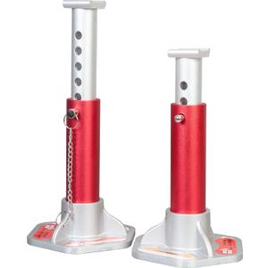 BIG RED T43004 Torin Aluminum Jack Stands with Locking Support Pins: 3 Ton (6,000 lb) Capacity, Red/Silver, 1 Pair