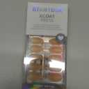 French Tip Press On Nails - BTArtbox White Almond Medium Reusable Stick On Nails in 15 Sizes - 30 Soft Gel Fake Nail Kit for Women Gift, Classic