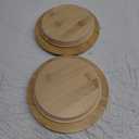 Wooden Replacement Lid Compatible with Pyrex Glass Bowls Round 2Cup，4 Cup，7Cup Round Storage Reusable Covers Compatible with Pyrex Container Durable Food Storage Lids（6 Pack）