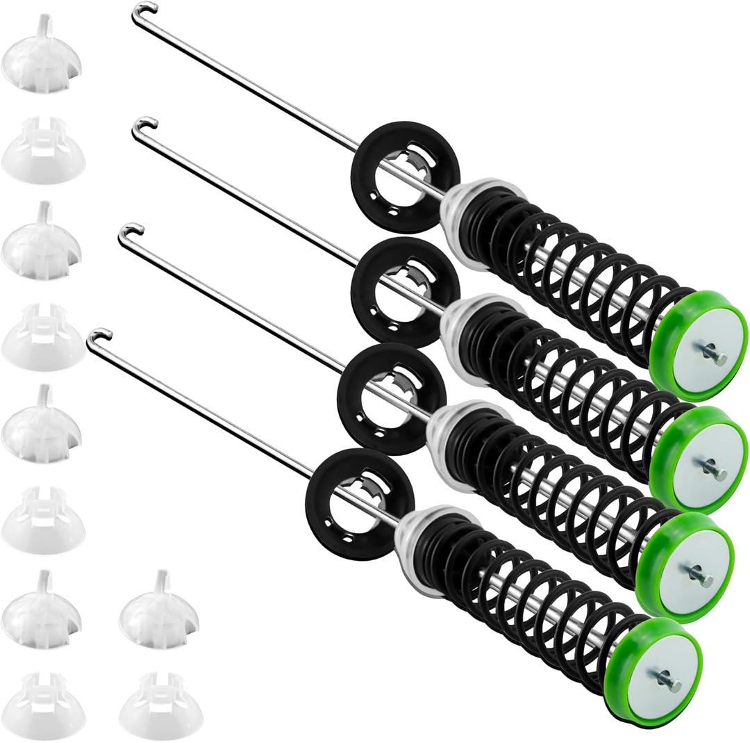 W11130362 Washer Suspension Rod Kit fit for Maytag OEM MVWC565FW2 MVWX655DW1 MVWC565FW1 MVWC565FW fit for Whirlpool WTW5000DW1 WTW5000DW2 WTW5000DW3 11022352510 W10594080 W10748956 W10780040 LUXRILIX