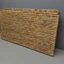 Water Hyacinth Wicker Storage Trunk with Metal Frame 36x20x18.5Inch Large Rattan Basket Decorative Blanket Chest Heavy Duty Storage Chest with Lid for Blankets Extra Bedding Seasonal Clothes, Natural