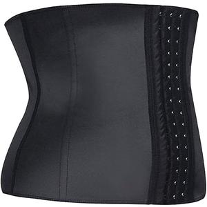 YIANNA 
Waist Trainer Women Body Shaper Long Torso Tummy Control Corset for Sport Cincher Latex Shapewear
 XL
