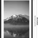 Abtgt 24x36 Poster Frame Set of 3, Display Pictures 20 x 30 with Mat or 24 x 36 without Mat, Picture Frame for Wall Mounting Display, Black