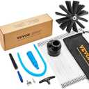 VEVOR 40 FEET Dryer Vent Cleaner Kit, 29 Pieces Duct Cleaning Brush, Reinforced Nylon Dryer Vent Brush with Complete Accessories, Dryer Cleaning Kit with Flexible Lint Trap Brush, Clamp Connectors Missing Couple Items