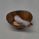 Gibson Home Sherwood 3-Piece Acacia Wood Salad Bowl Set, 32 quarts