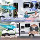 2 x RV Magnetic Door Catch with Strong Magnetic 2 Pack Camper Door Holder for Trailer Motorhome (Black-2 Pack)