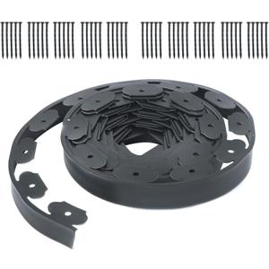 findmall 40FT Lawn Separation Strip, Garden Construction Separation Strips, for Yard Pathway Grass Flower Bed, with 50pcs Anchoring Spikes