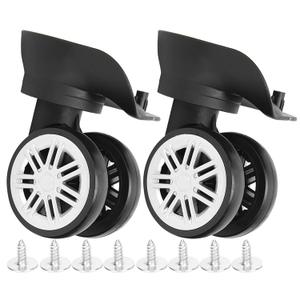 Luggage Wheels Replacement, 1 Pair Spare Caster for Suitcase Wheel Repair Travel Suitcase Casters Rolling Wheels Baggage Castors Parts