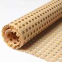 Storystore Rattan Webbing Roll, 16 x 80 Inch Woven Open Rattan Mesh PE Cane Webbing for DIY Home Decor Projects, Synthetic Rattan for Furniture, Chair, Cabinet, Ceiling, Bed, Door