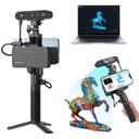 Crealty 3D Scanner Ferret Pro, Up to 60FPS Scanning Speed and 0.1mm Accuracy,Wireless Scanning for Windows Mac iPhone Android