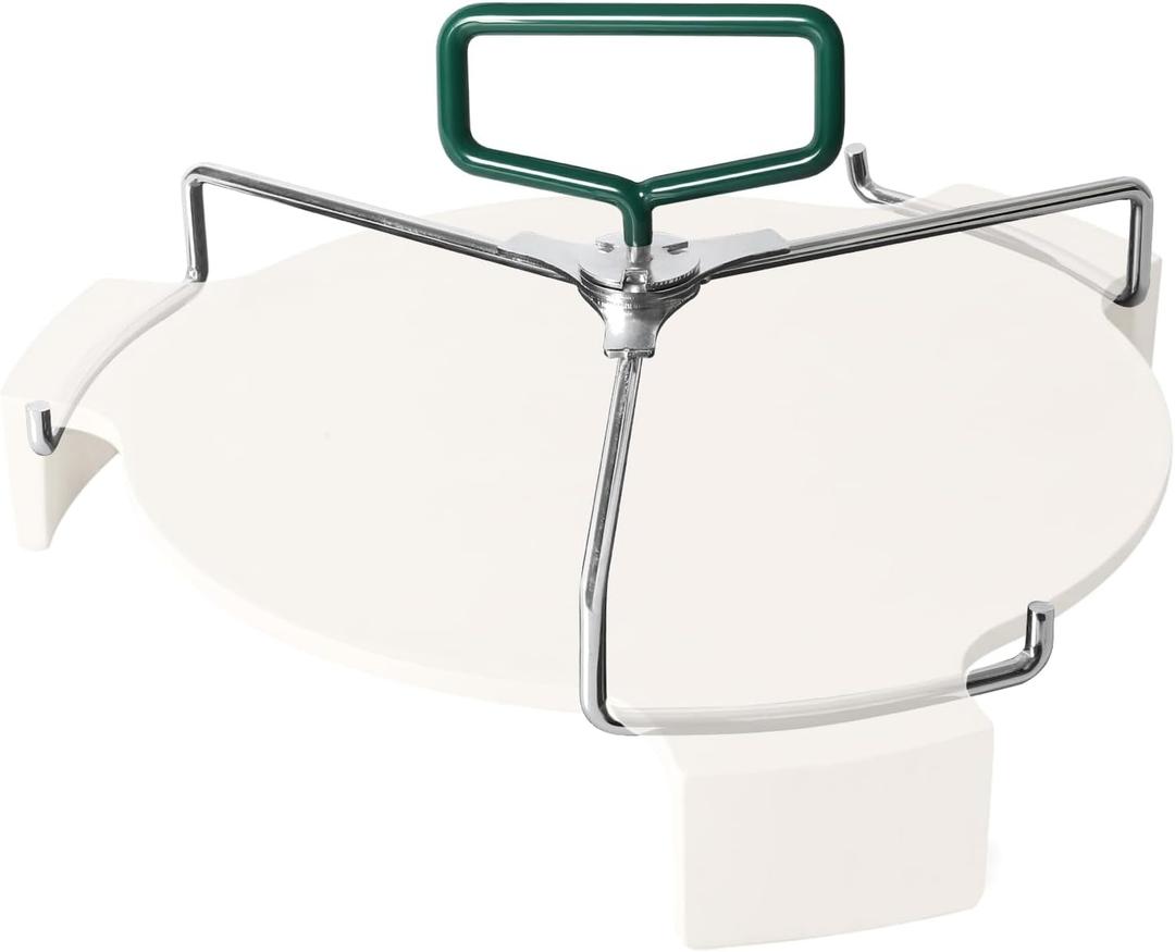 All-Round BBQ Plate Setter Lifter for Large Heat Deflector or Plate Setter,Perfectly Compatible with Large Green Egg Accessories Replacement Parts