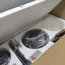 Fanbulous 65" Farmhouse Ceiling Fans with Lights and Remote,Industrial Large Ceiling Fan with 6-Speed Reversible DC Motor and 6 Dual Finish Blades,Black Ceiling Fan with Light for Living bedroom Patio