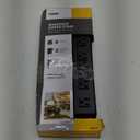 Prime Wire & Cable PB801120 6-Outlet Metal Power Strip with 14-3 SJT 10-Feet Cord,Black