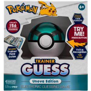 Ultra PRO Pokmon Trainer Guess: Unova Edition, I Will Guess It! Electronic Voice Recognition Guessing Brain Game Pokemon Go Digital Travel Board Games Toys - Talk to Your Poke Ball