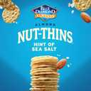 Blue Diamond Almonds Nut-Thins Gluten Free Cracker Crisps, Hint Of Sea Salt, Family Size, Sea Salt, 7.7 oz (Pack of 1) (EXP 02/01/26)