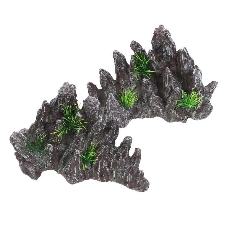Aquarium Decorations Resin Stone Rockery Fish Tank Simulation Micro Landscaping Ornaments