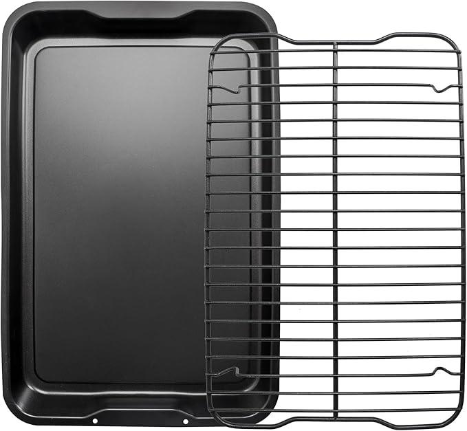 Foodi Non-Stick Bakeware Set, Repalcement for Ninja Foodi NeverStick Cookware B33003 with 15'' x 10'', 17'' x 11'' and 19'' x 12'' Baking Sheet 3 Pack, Food Grade - No PFOA, Dishwasher Safe