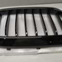 G30 Grille, Black Front Kidney Grille Grill Compatible with BMW 2017-2019 5 Series G30 M5 530e 530e xDrive 530i 530i xDrive 540i 540i xDrive, Gloss Black Single Slats