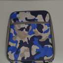 Insulated Lunch Bag, Leakproof Portable Box for Women Men Boys Girls, Large Capacity Cooler Bag with Handle and Bottle Pocket for Office School Camping Hiking Outdoor Beach Picnic (Camo Blue)