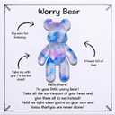 Aesnefe Pocket Bear Hug, Anxiety Relief Gifts for Men Women, Mental Health Positivity Gift for Anxious Friend, Stress Relief Gifts for Her, Comforting Gift for Son Daughter Back to School, Light Blue