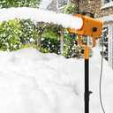 1000W Foam Machine for Party, Foam Party Machine 24m Spray Distance, AC110V Foam Machine with Water Pump, 4-Position Adjustable Tripod Stand, Outdoor Foam Party for Kids Backyard Birthday